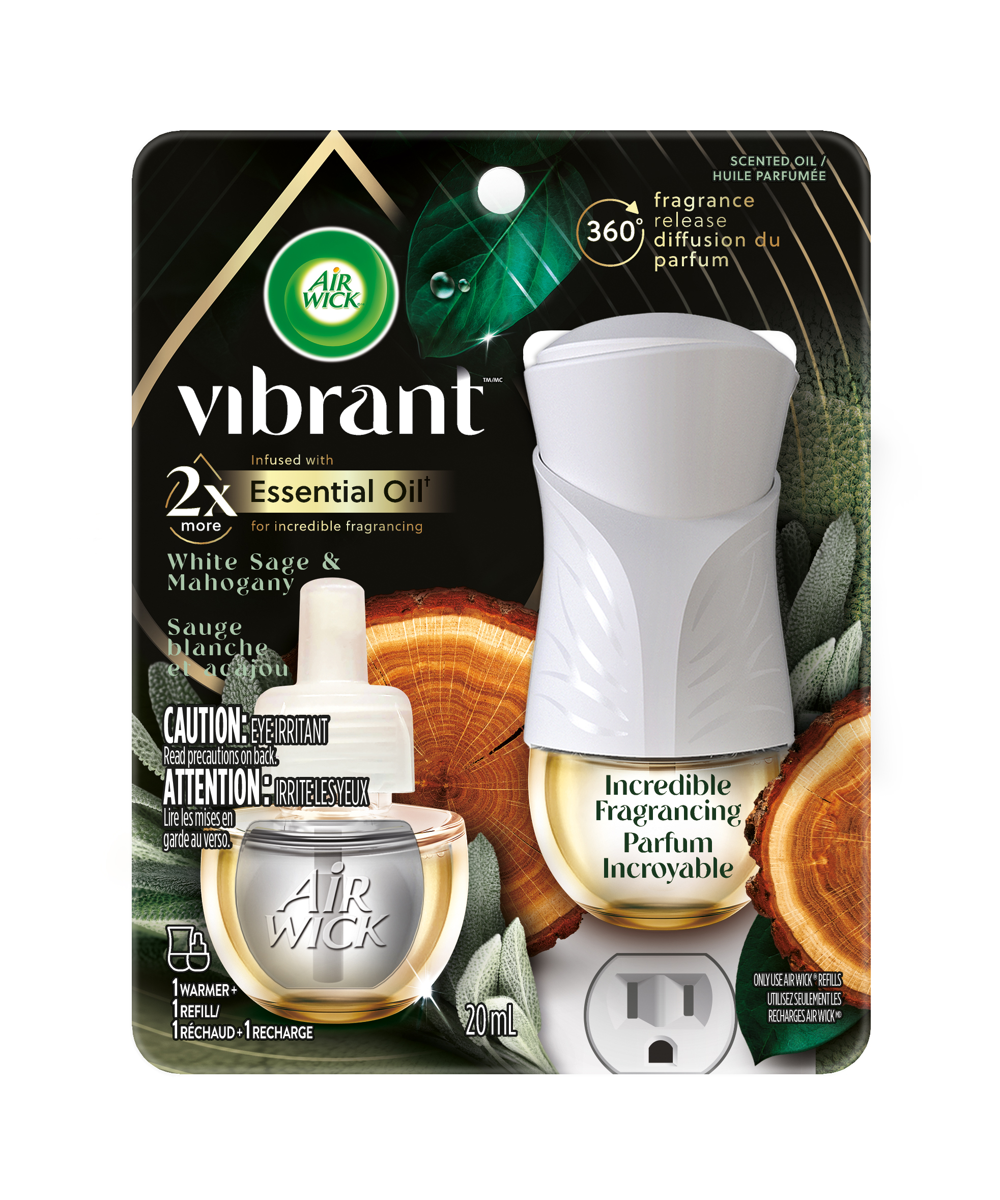 AIR WICK® Scented Oil - White Sage & Mahogany - Kit (Vibrant) (Canada)